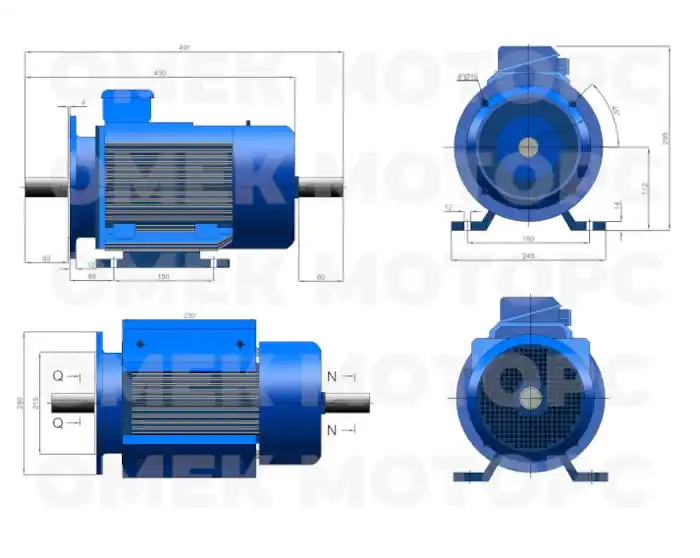 Электродвигатели MTKH Omec Motors со склада в РФ